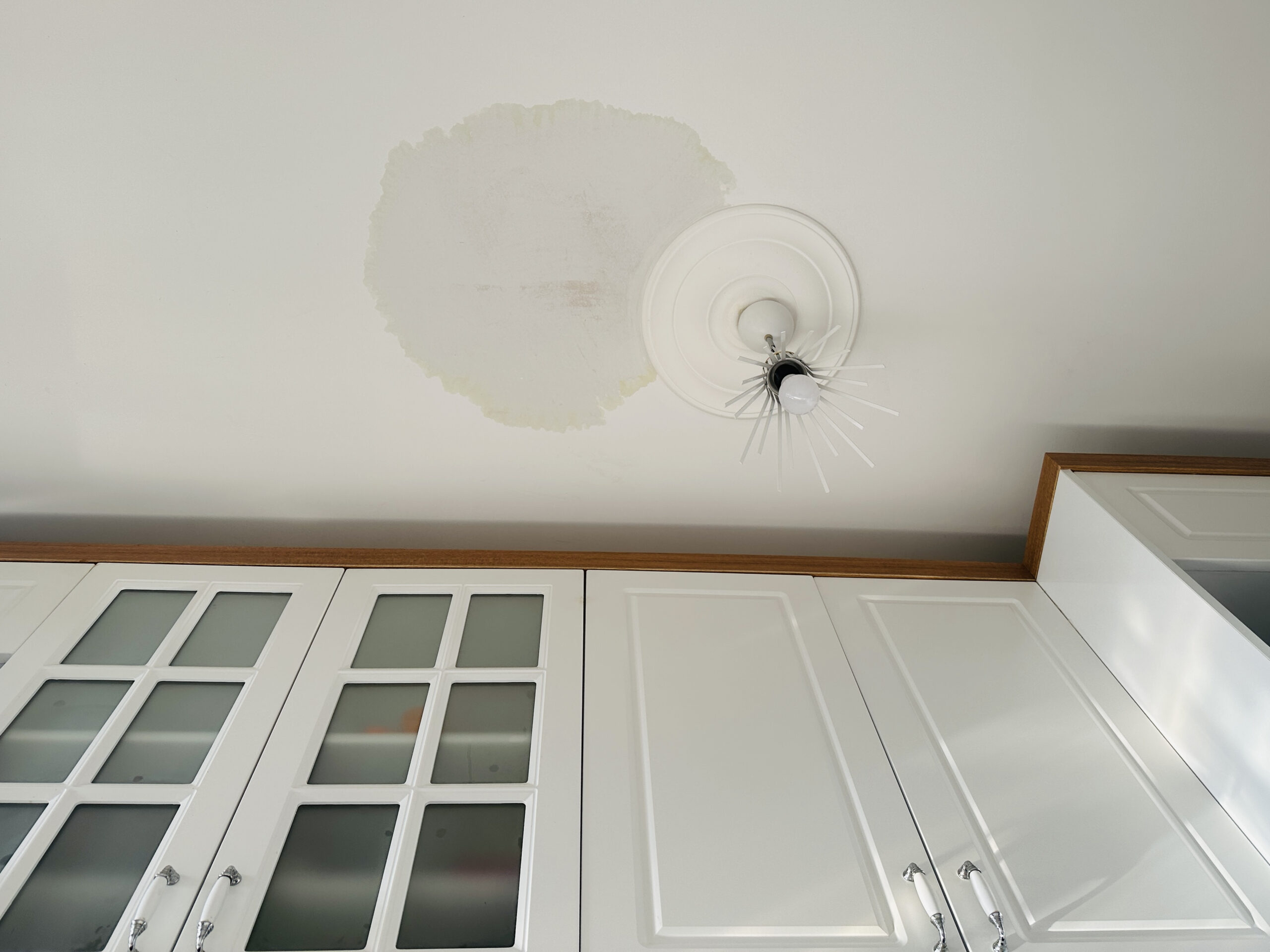 Ceiling leaking water into kitchen